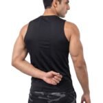 LiftRift Sleeveless Mens T-Shirt-Black — THUGFIT Activewear UAE