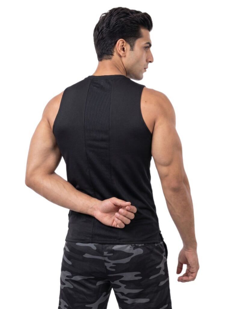 LiftRift Sleeveless Mens T-Shirt-Black — THUGFIT Activewear UAE