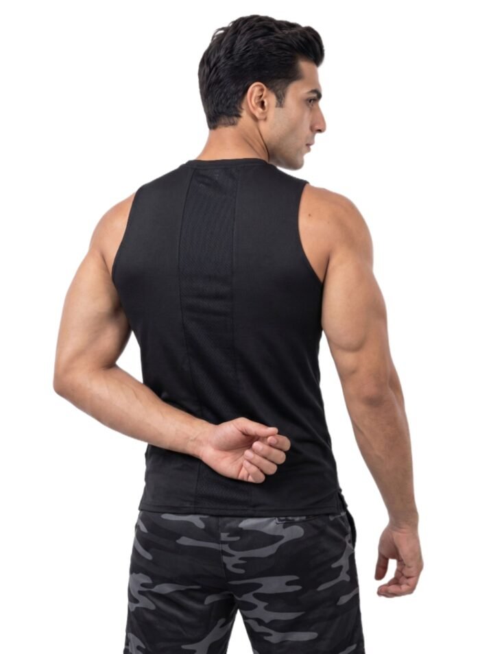 LiftRift Sleeveless Mens T-Shirt-Black — THUGFIT Activewear UAE