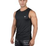 LiftRift Sleeveless Mens T-Shirt-Black — THUGFIT Activewear UAE