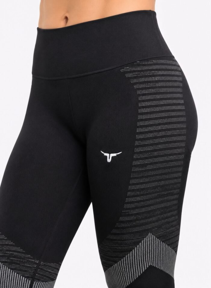 SpinFit High Waist Hollow Leggings-Black - Image 4