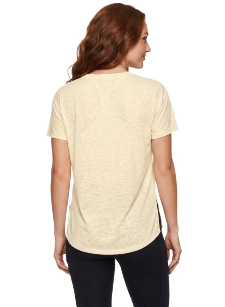LeapSweep Womens T-Shirt-Yellow — THUGFIT Activewear UAE