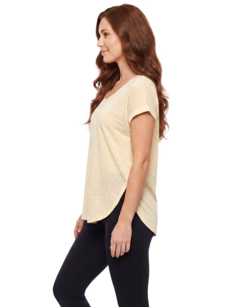 LeapSweep Womens T-Shirt-Yellow — THUGFIT Activewear UAE