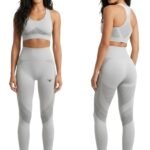 SpinFit High Waist Hollow Leggings-Light Grey — THUGFIT Activewear UAE