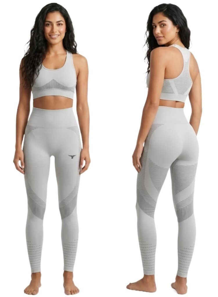 SpinFit High Waist Hollow Leggings-Light Grey — THUGFIT Activewear UAE