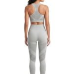 SpinFit High Waist Hollow Leggings-Light Grey — THUGFIT Activewear UAE