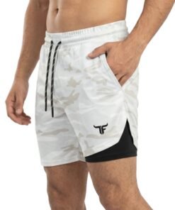 Alternative view of SprintHint 2-in-1 White Camo Shorts