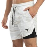 SprintHint 2-in-1 White Camo Shorts-CamoWhite — THUGFIT Activewear UAE