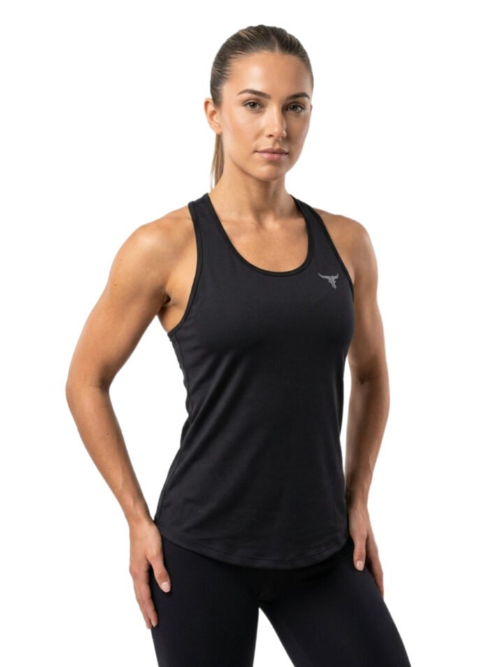 FlowMotion Sleeveless Fitness Vest-Black — THUGFIT Activewear UAE