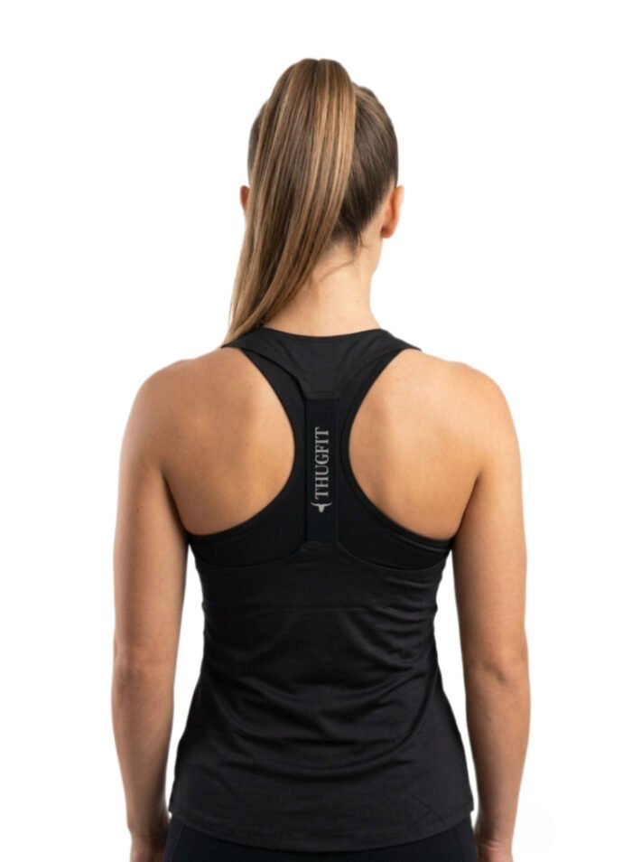 FlowMotion Sleeveless Fitness Vest-Black — THUGFIT Activewear UAE