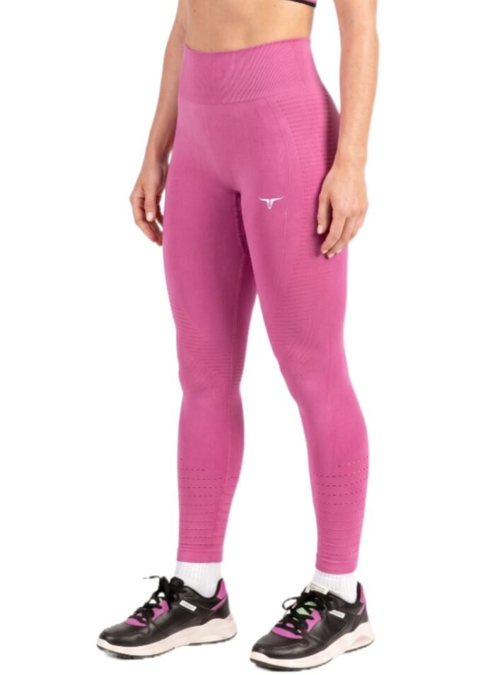 SpinFit High Waist Hollow Leggings-Rose Red — THUGFIT Activewear UAE