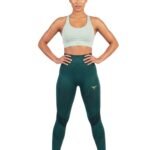 SpinFit High Waist Hollow Leggings-Green — THUGFIT Activewear UAE
