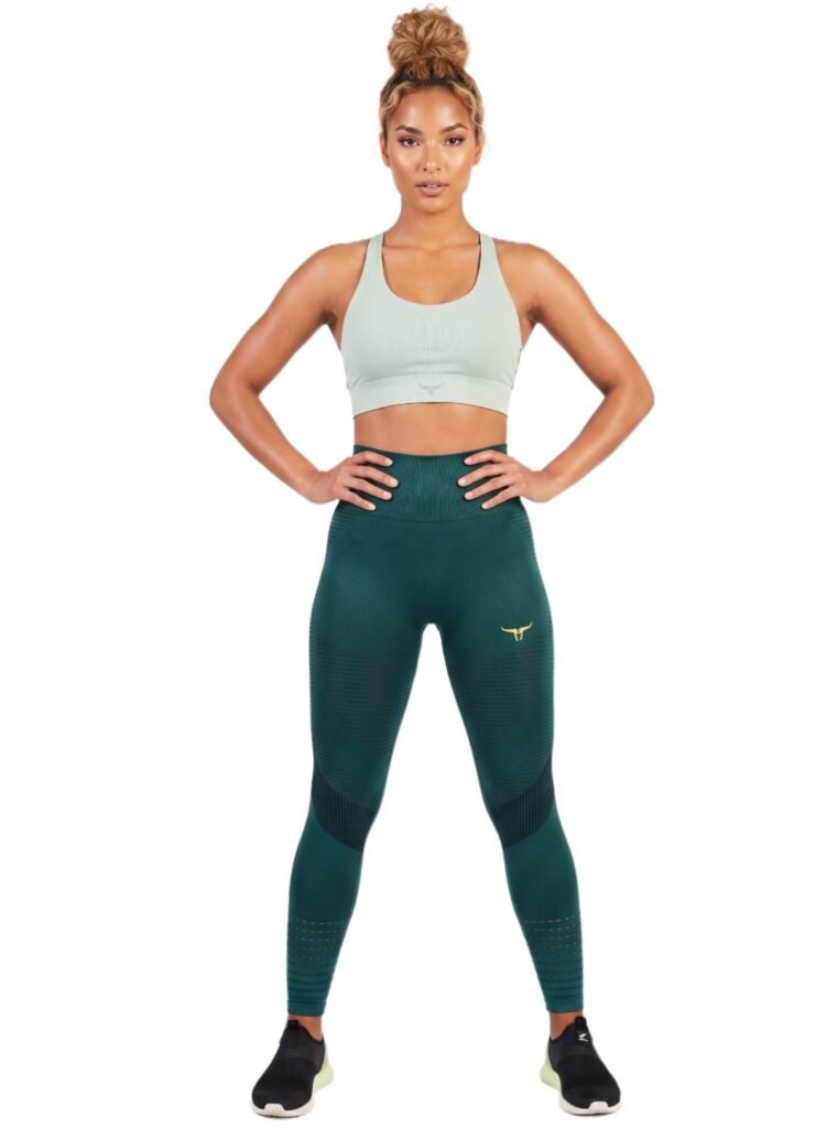 SpinFit High Waist Hollow Leggings-Green — THUGFIT Activewear UAE