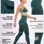 SpinFit High Waist Hollow Leggings-Green — THUGFIT Activewear UAE