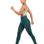 SpinFit High Waist Hollow Leggings-Green — THUGFIT Activewear UAE