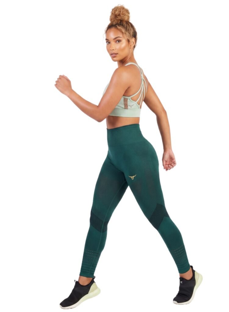 SpinFit High Waist Hollow Leggings-Green — THUGFIT Activewear UAE