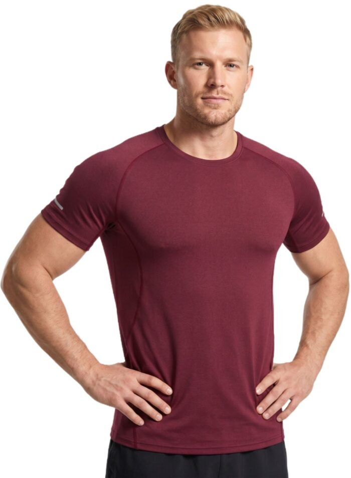 EndurX Mens T-Shirt-Red — THUGFIT Activewear UAE