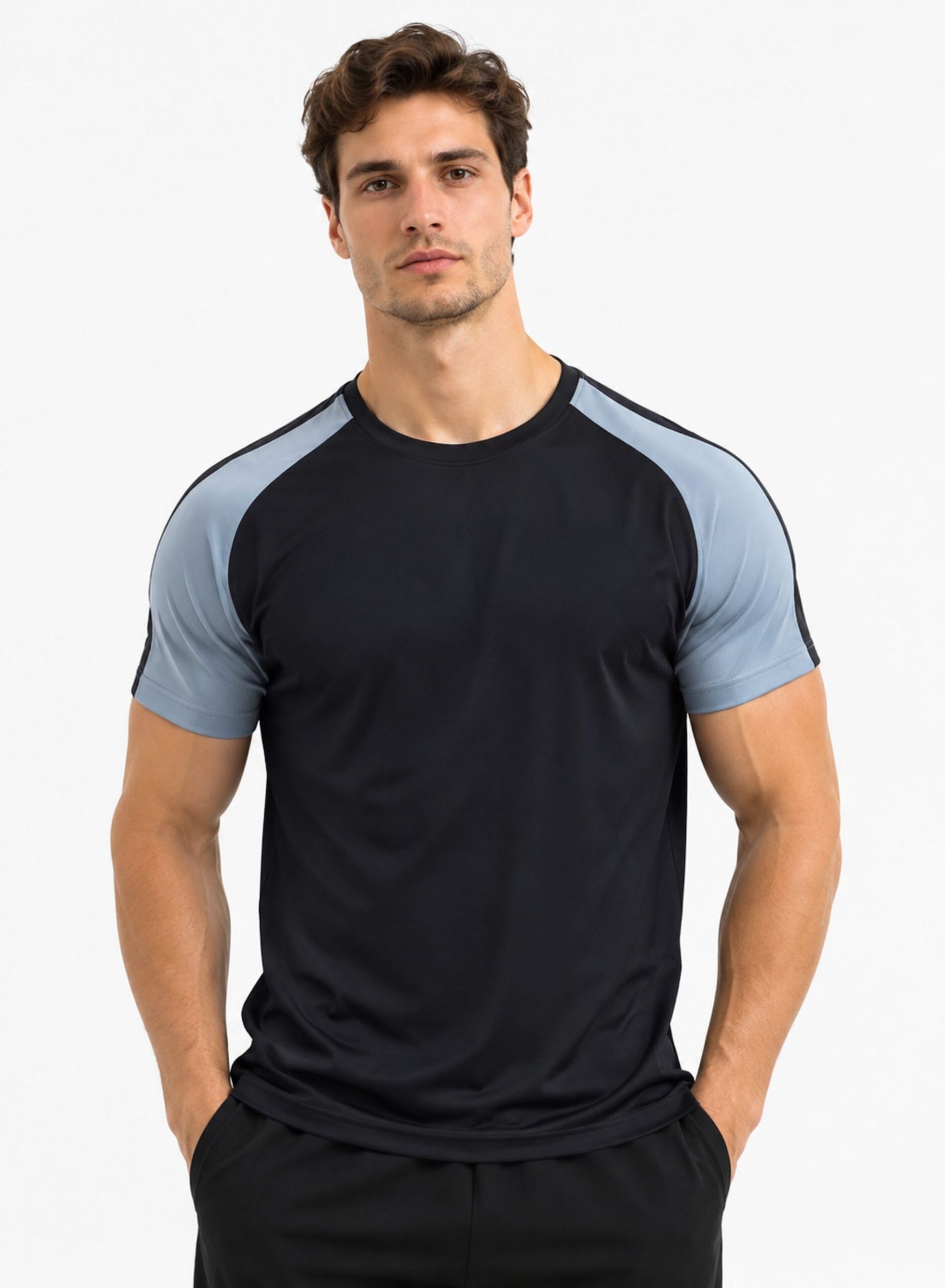 Downtown Tees Men's T-Shirt-Black Blue
