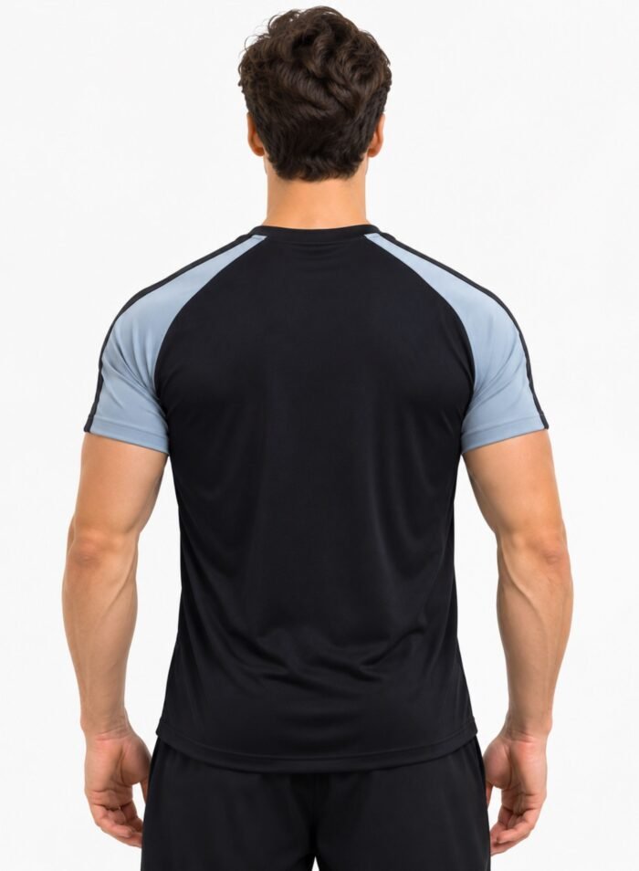 Alternative view of Downtown Tees Men's T-Shirt-Black Blue