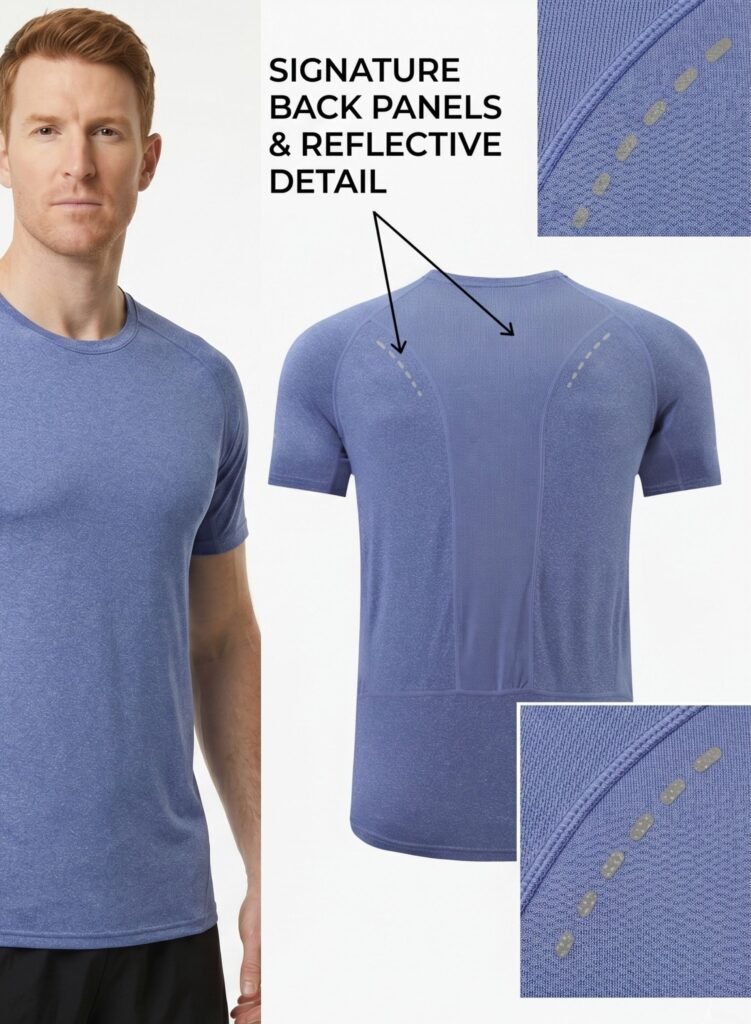 EndurX Mens T-Shirt-Purple — THUGFIT Activewear UAE