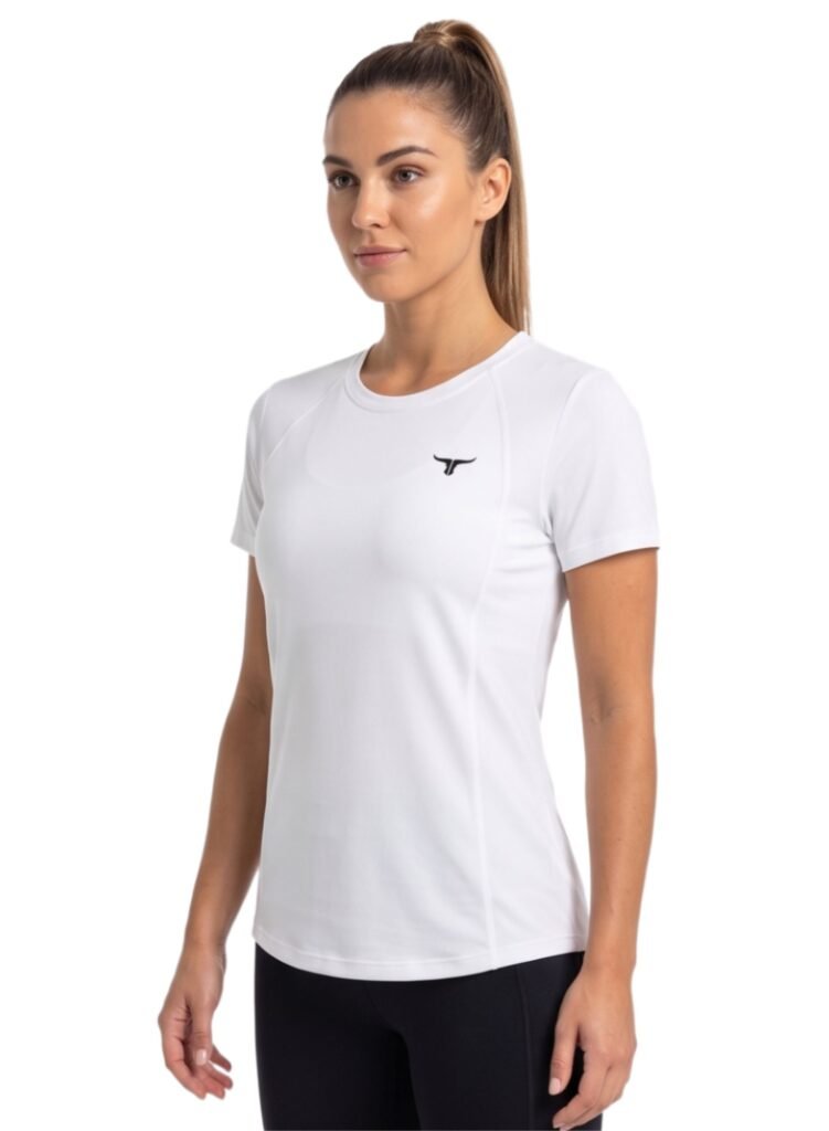KittyHawk Womens T-Shirt-White — THUGFIT Activewear UAE