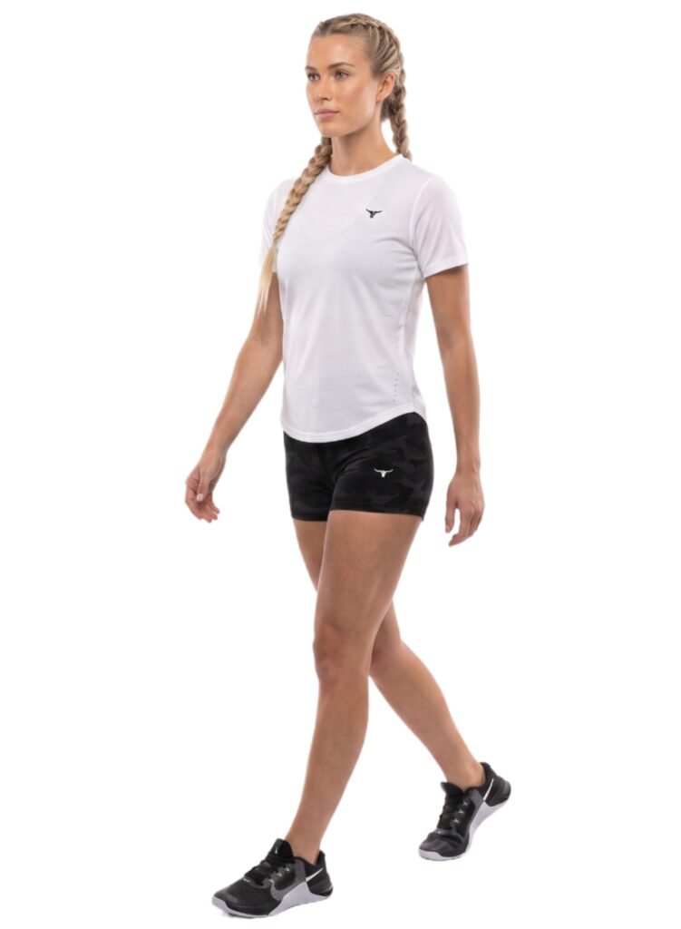 Whirlwind Womens T-shirt-White — THUGFIT Activewear UAE