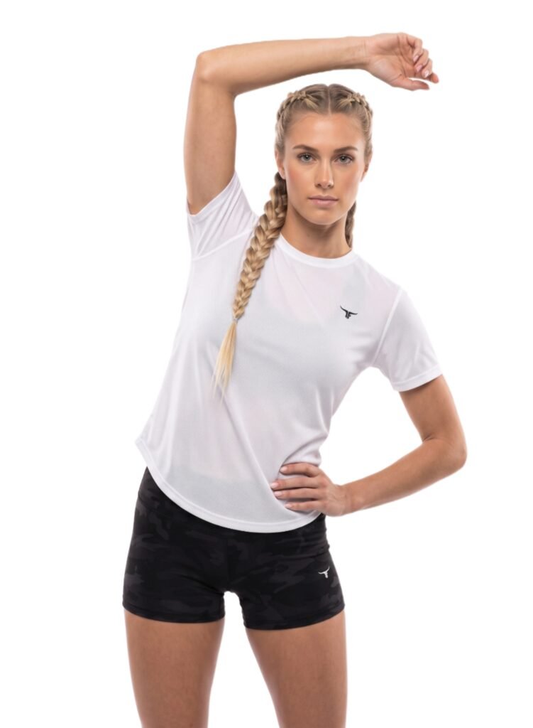 Whirlwind Womens T-shirt-White — THUGFIT Activewear UAE