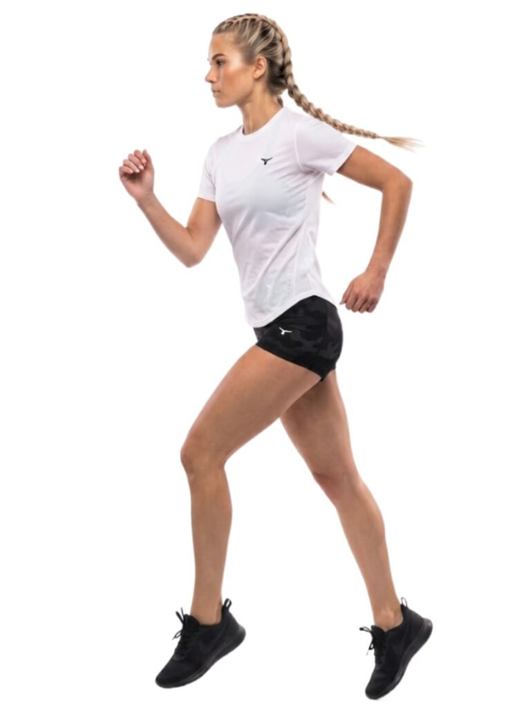 Whirlwind Womens T-shirt-White — THUGFIT Activewear UAE