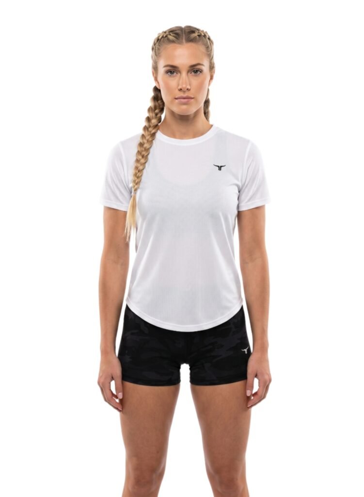 Whirlwind Womens T-shirt-White — THUGFIT Activewear UAE