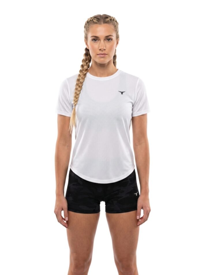 Whirlwind Womens T-shirt-White — THUGFIT Activewear UAE