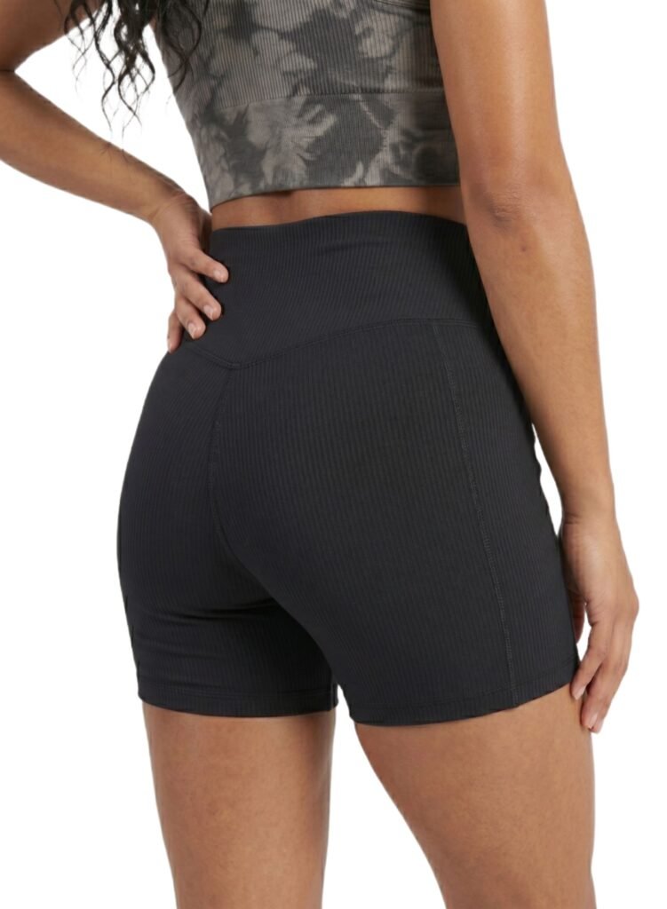 BraveBod Cross Waist V Cut Shorts-Black — THUGFIT Activewear UAE