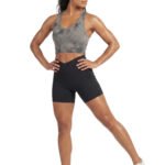 BraveBod Cross Waist V Cut Shorts-Black — THUGFIT Activewear UAE