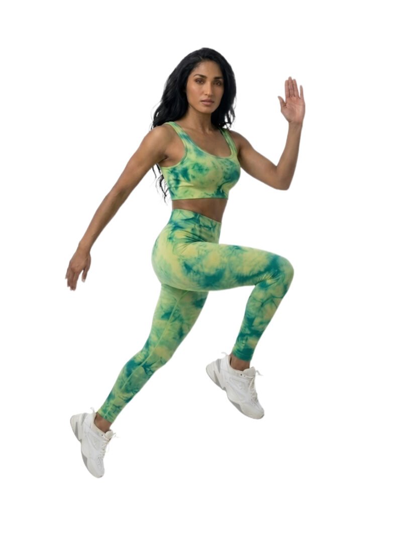 FunkyHues Performance-Stride Fitness Suit-Green