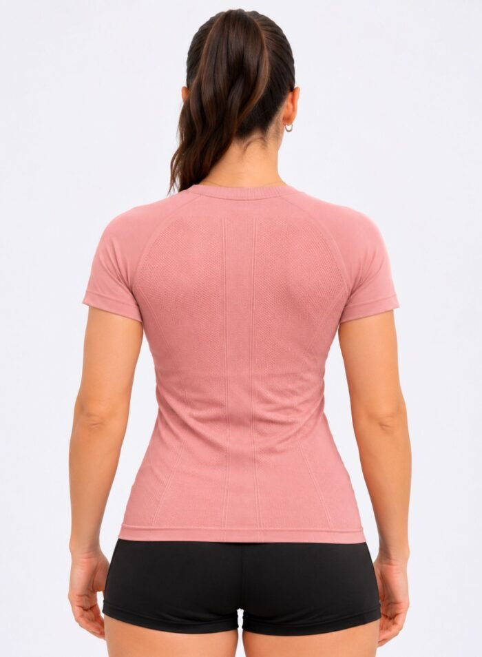Vortex Tee Womens T-shirt-Pink - Image 4