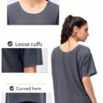 Loose Short Sleeve Mesh Crop Top-Gray — THUGFIT Activewear UAE