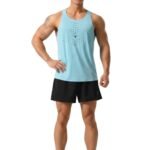 AgileAura Activewear Men's Tank Top-Sky Blue — THUGFIT Activewear UAE