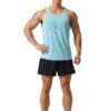 AgileAura Activewear Men's Tank Top-Sky Blue — THUGFIT Activewear UAE
