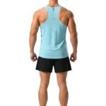 AgileAura Activewear Men's Tank Top-Sky Blue — THUGFIT Activewear UAE