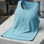 AgileAura Activewear Men's Tank Top-Sky Blue — THUGFIT Activewear UAE