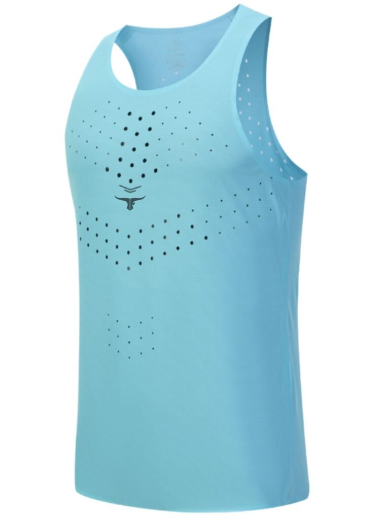 AgileAura Activewear Men's Tank Top-Sky Blue — THUGFIT Activewear UAE