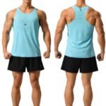 AgileAura Activewear Men's Tank Top-Sky Blue — THUGFIT Activewear UAE