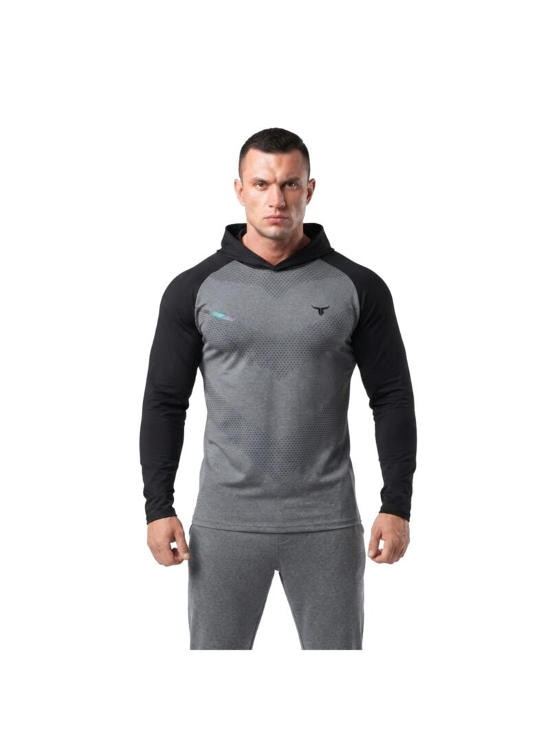 DynamicEdge Hooded Sportswear For Men-Grey