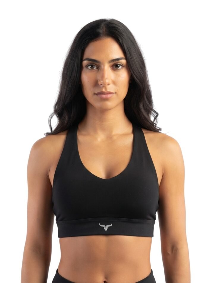 Alternative view of StrikeZone Spaghetti Sports Bra-Black