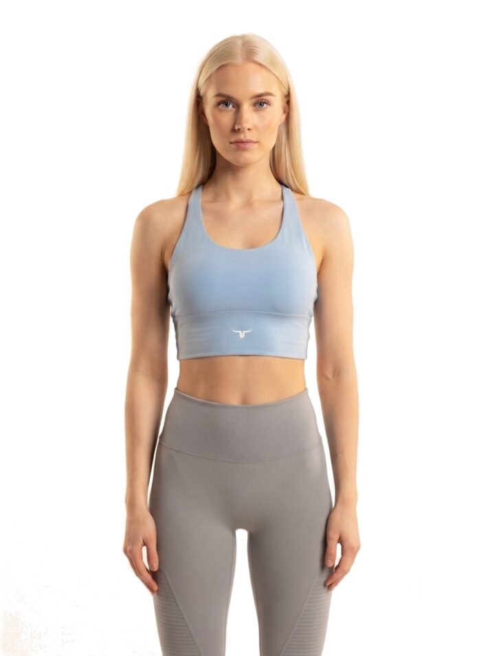 AeroFit High-intensity Long Line Sports Bra-Sky Blue - Image 4