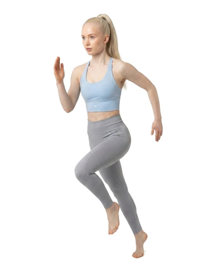 AeroFit High-intensity Long Line Sports Bra-Sky Blue - Image 3