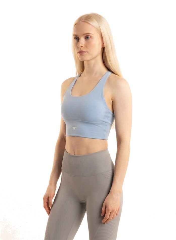 AeroFit High-intensity Long Line Sports Bra-Sky Blue - Image 5
