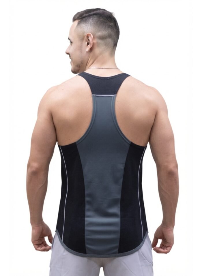 Alternative view of Rangercore Mens Tank Top-Black Grey