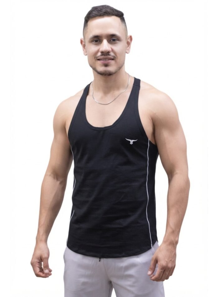 Rangercore Mens Tank Top-Black Grey