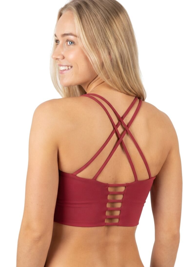 AeroFit High-intensity Long Line Sports Bra-Red