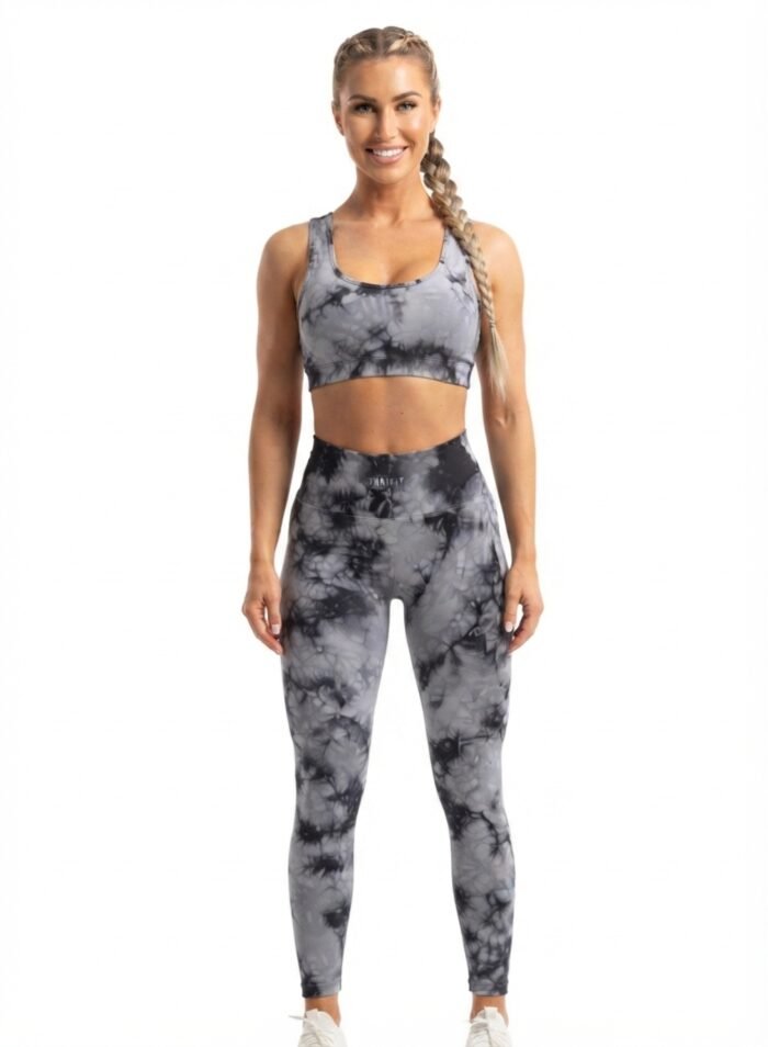 FunkyHues Performance-Stride Fitness Leggings-Grey
